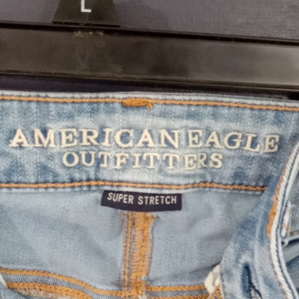 GUC American Eagle Outfitters super stretch jegging size 2 faded distres… - Picture 3 of 7